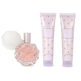 ARIANA GRANDE ARI 3 PCS SET FOR WOMEN: 3.4 EAU DE PARFUM SPRAY + 3.4 BATH AND SHOWER GEL + 3.4 BODY SOUFFLE