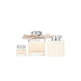 CHLOE SIGNATURE 3 PCS SET FOR WOMEN: 2.5 EDP SP + 3.4 BODY LOTION + 5 ML EAU DE PARFUM MINI.