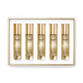 CREED 5 * 0.33 EAU DE PARFUM SPRAY SET FOR MEN: AVENTUS + SILVER MOUNTAIN WATER + AVENTUS COLOGNE + GREEN IRISH TWEED  + MILLESIME IMPERIAL