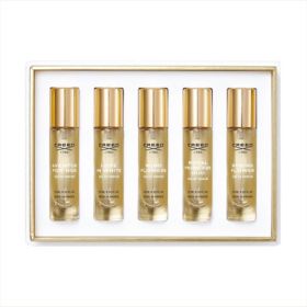 CREED 5 * 0.33 EAU DE PARFUM SPRAY SET FOR WOMEN: AVENTUS FOR HER + LOVE IN WHITE + WIND FLOWERS + ROYAL PRINCESS OUD + SPRING FLOWER