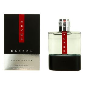 Prada Luna Rossa Carbon by Prada, 3.4 oz Eau De Toilette Spray for Men