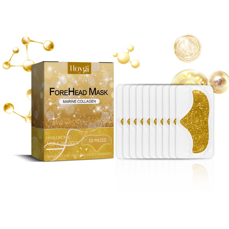 Hoygi Forehead Mask, Lightening And Smoothing Forehead Wrinkles And Lines Firming Loose Skin Anti-Wrinkle Patch (Option: 10pcs-110g-3.35*1.26*6.5inch)