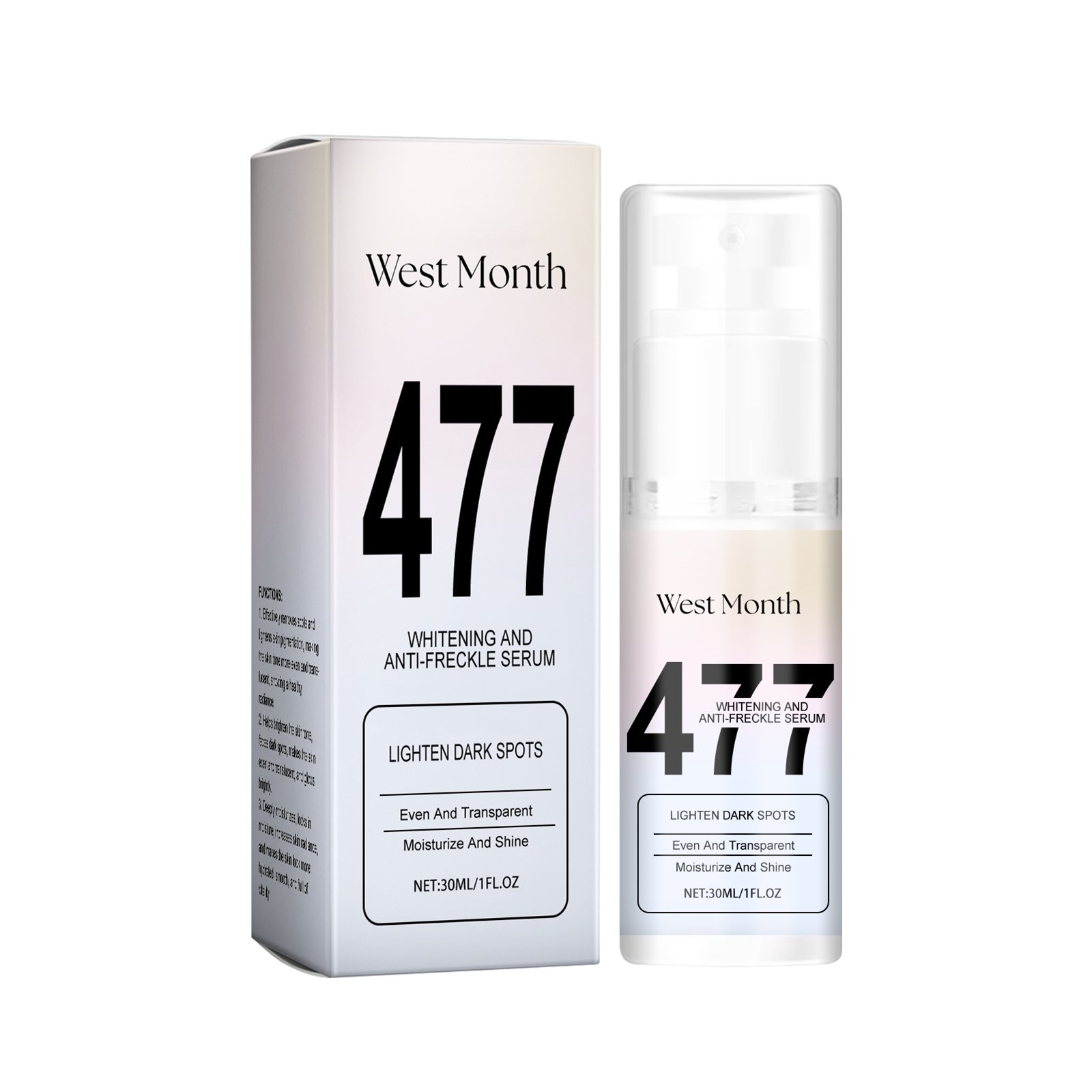 West&Month Niacinamide Skin Care Essence, Niacinamide Essential Oil Nourishes Skin And Moisturizes Skin (Option: 30ml-60.77g-3.62*1.41*1.41inch)