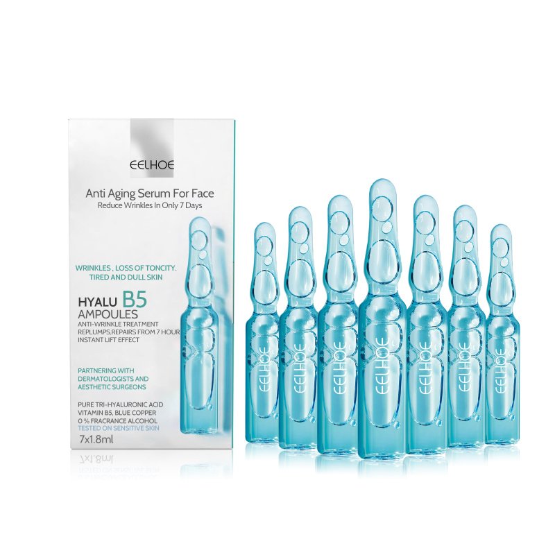 EELHOE Anti-Wrinkle Ampere Essence, Skin Care Firming Anti-aging Lightening lines Essence (Option: 1.8ml*7pcs-45g-6.25*3.54*0.74inch)