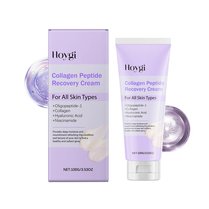 Hoygi Collagen Peptide Light Wrinkle Repair Cream Hydrates, Lightens Wrinkles, Nourishes Skin, Brightens Complexion (Option: 100g-122.8g-6.5*1.57*1.57inch)