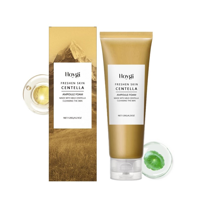 Hoygi Centella Asiatica Moisturizing Facial Cleanser, Gently Cleanses The Skin, Refines Pores, And Refreshes And Moisturizes The Face (Option: 120g-132g-6.42*1.81*1.81inch)