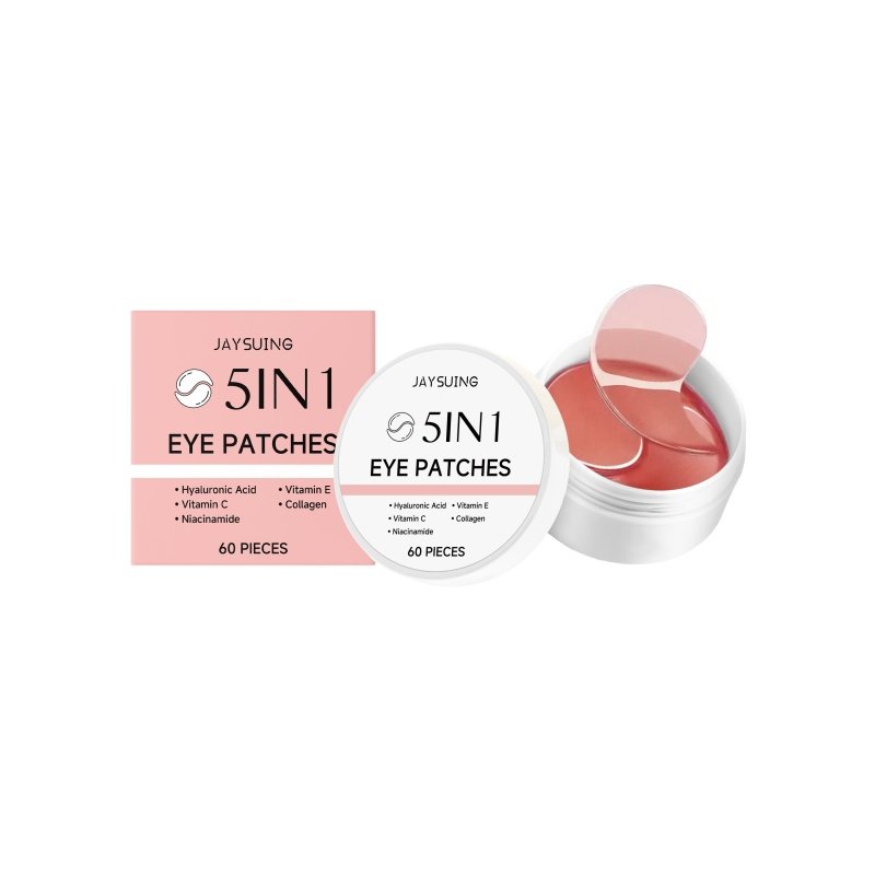 Jaysuing 5 In 1 Collagen Eye Mask, Gently Nourishes, Brightens And Moisturizes The Skin Of Your Eyes (Option: 60pcs-158.8g-3.15*3.15*0.551inch)