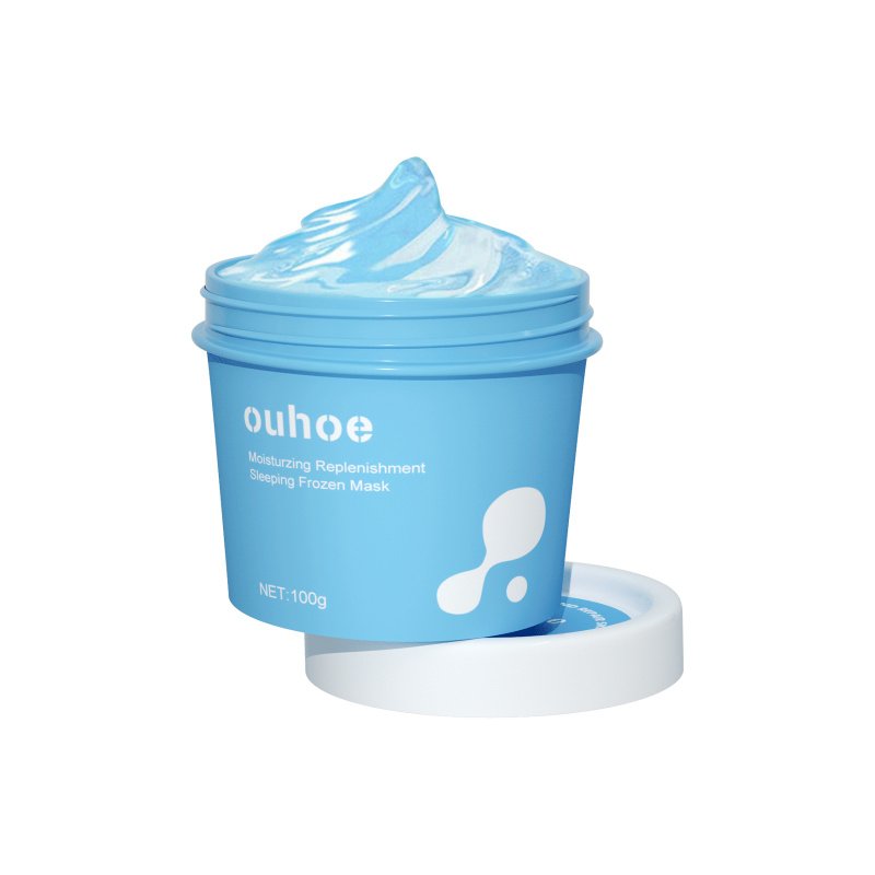 OUHOE Hydrating And Moisturizing Sleep Frozen Mask, Shrink Pores Brightens Skin, Refreshes And Moisturizes Spread Mask (Option: 100g-127g-2.7*2.28inch)