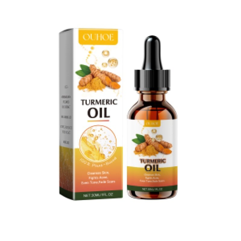 Ouhoe Cleansing Turmeric Oil Gently Cleanses And Moisturizes Facial Skin, Brightening And Whitening Skin With A Refreshing Cleansing Oil (Option: 30ml-48g-4.13*1.18*1.18inch)