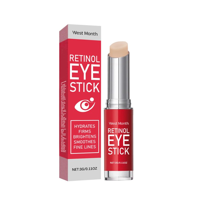 West&Month Retinol Eye Cream Stick, Tightens Elastic Skin, Moisturizes And Massages The Skin Around The Eyes (Option: 3g-12.3g-0.78*0.78*3.38inch)