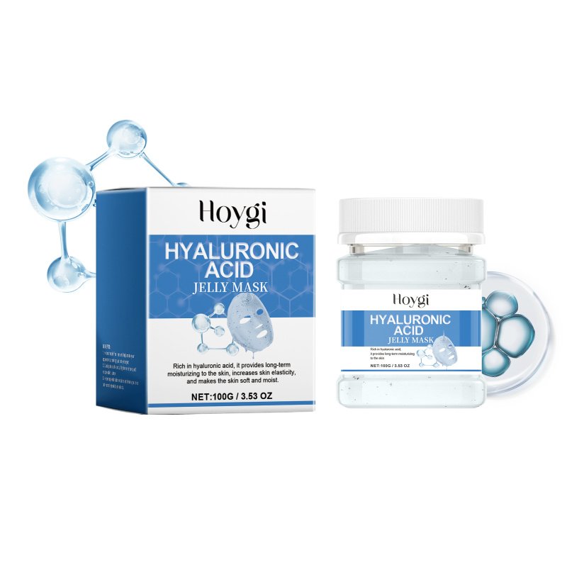 Hoygi Hydrating Mask With Hyaluronic Acid Powder Hydrating And Brightening Facial Mask With Moisturizing And Hydrating Maintenance (Option: 100g-130g-2.95*2.16*2.16inch)