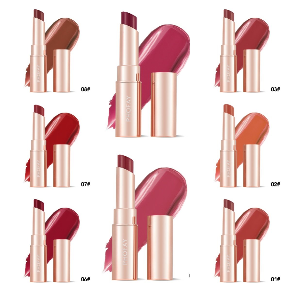PHOFAY Moisturizing Lipstick (Option: Set)