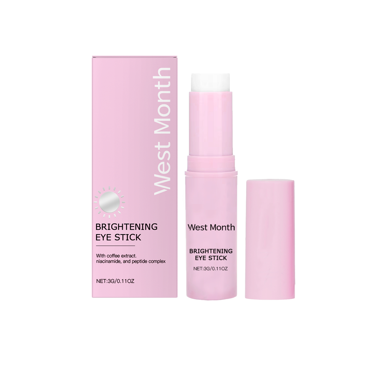 West&Month Firming Eye Cream Stick Tightens Skin Around Eyes, Lightens Fine Lines And Gently Careens Firming Eye Cream Stick (Option: 3g-16.8g-3.23*1.18*0.98inch)
