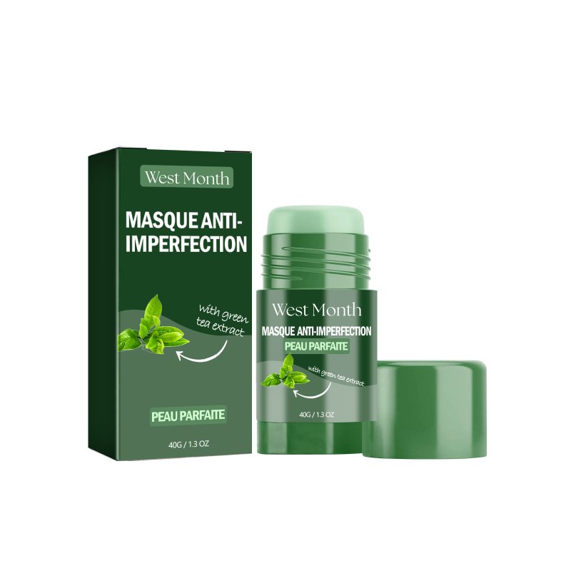 West Month Masque Anti-Imperfection, Clean And Repair Acne Seal Oil Control Solid Mask (Option: 40g-66g-1.57*1.57*.07inch)