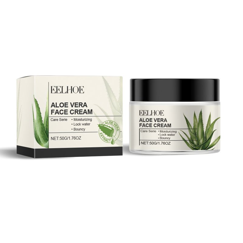 EELHOE Aloe Vera Skin Care Cream, Brightening Facial Skin Gentle Ingredients Soft And Moisturizing Cream (Option: 50g-71.1g-2*2*1.73inch)